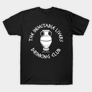 The Inimitable Livers Drinking Club White T-Shirt